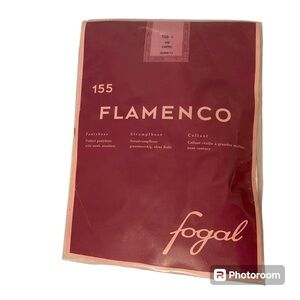NWT FOGAL 155 FLAMENCO Mesh fishnet Pantyhose Size L Tan CAPRI NEW IN PACKAGE